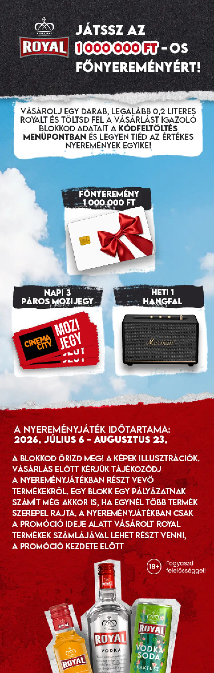 A promóció plakátképe.